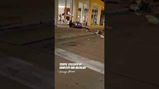 Traffic collision at Randolph and Michigan in Chicago last week