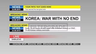 Breaking News Lower Thirds After Effects Template