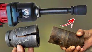 Homemade Air Impact Socket For Emergency Use | How To Make Truck Tire Bolts Opener Machine Socket