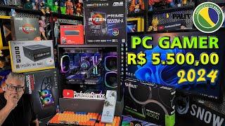 Melhor PC GAMER de 5000 a 5500 Reais que você pode MONTAR HOJE  2024  Ryzen 5600 + RTX 4060 ...