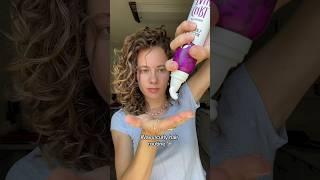 My wavy/curly hair routine️ #hair #curlyhair #wavyhair #curlyhairroutine #curls #shorts #hairshorts