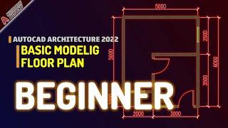 AutoCAD Architecture 2022 Basic Floor Plan Tutorial For Beginner