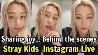 ALL SUB, Stray Kids Felix Instagram Live 240921. Sharing joy... Behind the scenes.