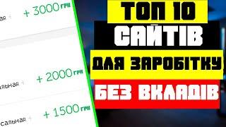 ТОП 10 сайтів для заробітку без вкладів Як заробити гроші в інтернеті з нуля