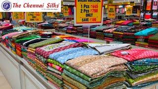 The Chennai Silks SummerChudithar Materials Batik Cotton|South Cotton | Ikkat Cotton | Fancy Cotton