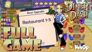 Diner Dash (PC) - FULL GAME 'Longplay' 1440p60 Walkthrough - No Commentary