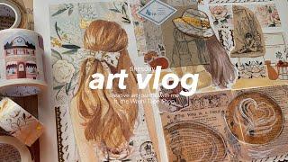 art vlog  creative journal with me ft. the Washi Tape Shop