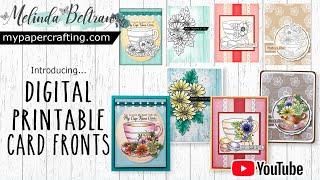 New Joy Clair Digital Printable Card Fronts Card Making Easy Crafty Melinda DIY Easy Crafting