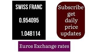 Euro Exchange Rates 19 August 2024 buy euros near me