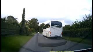 Sillan bus company, dangerous overtaking, twice