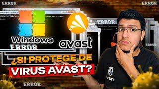 ️¿Es SEGURO "AVAST" como  nuestro ANTIVIRUS en PC 2024?️ | Probé AVAST vs MUCHOS VIRUS REALES️