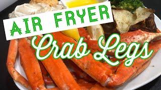 AIR FRYER CRAB LEGS!! MUST TRY!!