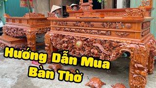 Hướng dẫn chọn mua bàn thờ gia tiên | Đồ Gỗ Thành Khuyên