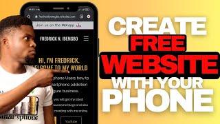 How to Design A Website for Free with your Phone | Fast and Easy | No coding