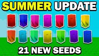 NEW SUMMER UPDATE!! (NEW SEEDS) in Grow a Garden ROBLOX