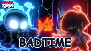 FNF BADTIME but it's Nightmare Sans vs Chara (Remix by me)