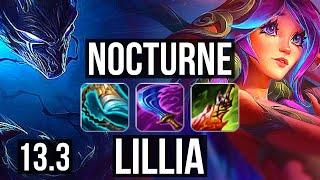 NOCTURNE vs LILLIA (JNG) | 12/0/8, Legendary, 500+ games | EUW Diamond | 13.3