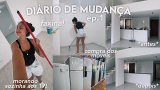 moving diary ep.1 🪣 ~ buying furniture and cleaning the apartment ~