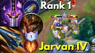 Rank 1 Jarvan IV (JGL) | 3 Games | Chinese Server | Guardian | Wild Rift China