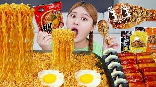 MUKBANG Spicy Fried Eat Spicy Ramyeon eating show by HIU 하이유