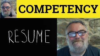  Competency Meaning - Competences Defined - Competent - Business English - Competency Competencies