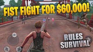 CLOUD9 FIST FIGHTING $60,000 TEAM WITH REACTIONS! FUNNIEST RULES OF SURVIVAL VIDEO EVER! ROS MOBILE