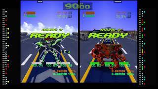 Cyber Troopers  Quebaz VS neoKEN360 | Virtual-On - Oratorio Tangram (USA) (Flycast) (DREAMCAST)