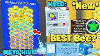 NEW BEST BLUE HIVE GUIDE! New Hive Build, SSA Stats, +MORE in BEESMAS (Bee Swarm Simulator)