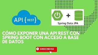 Cómo crear y exponer una API REST con Spring Boot con acceso a base de datos desde cero