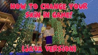 How to Change Your Skin in Game! - Minecraft (Java Version)