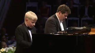 Denis Matsuev and Alexander Malofeev -- W. Lutosławski. Variations on a theme by Paganini.