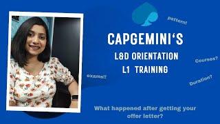 What happened after getting your offer letter in #capgemini |L1 training |L&D Orientation|Onboarding