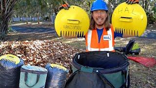 Leaf Clean Up with Blower | Lawn Mowers with Handyman Hal