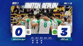 IRAN MEN'S VOLLEYBALL PREMIER LEAGUE 2024-25 | Pas Gorgan vs Sepehr Sadra Mashhad full match