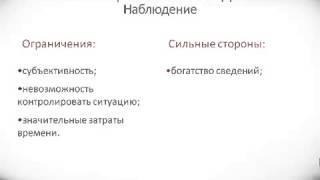 Психология урок 4 Методы психологии