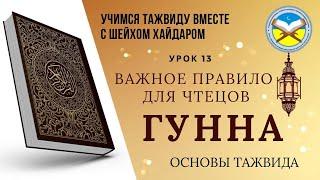 Учимся тажвиду вместе с шейхом Хайдаром| Свойства Гунны. Один из секретов мастерства чтение #коран