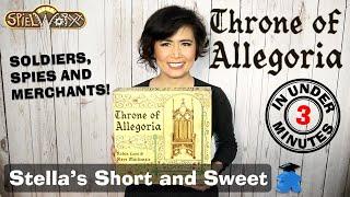 Throne of Allegoria Board Game - Stella's Short and Sweet