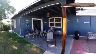 GOPRO Hero 4: Dog (Daytona) playing in the backyard