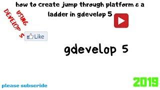 How to create ladder and jump through platform