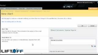 Liftoff Tutorial #1: Using "Alert Me" With Sharepoint Folders