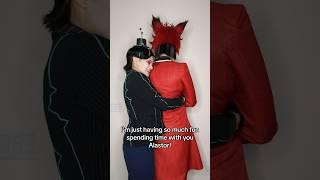 Not even in his dreams #voxcosplay #vox #alastor #valentinohazbinhotel #hazbinhotel #alastorcosplay