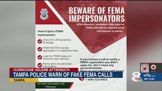 Tampa police warn of FEMA impersonators