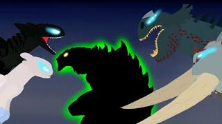 Toothless x Light Fury vs Red Death x Bewilderbeast animation - Drago Monsterverse