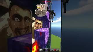 Skibidi Toilet+Upgraded Titan TV Man 3.0 Who is CRAZY NOW! [in Minecraft] #shortsminecraft