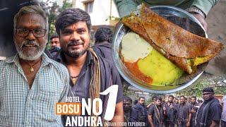 Andhra No.1 Rava Dosa & Upma Pesarattu | Basu Hotel | Dosa Only 10₹/- | Street Food