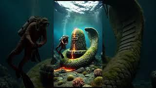 Sacred Shiva Lingam Undersea Volcano Drama!  #lordshiva #oldest #volcano #ai #shivaling #god #ocean