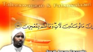 Sh Cabdirashiid Cali Suufi Taraawiix