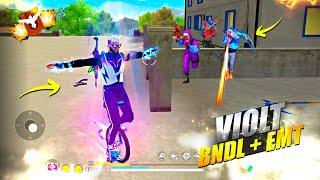 FREEFIRE "Violet Bundle + Cycle Emote" 28 Kills Total  Solo vs Squad - Garena free fire #freefire