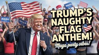 Trump’s Flag-Raisin’ Anthem: MAGA’s Naughty Patriot Party! 