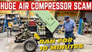 My Dad Got SCAMMED Buying This GIANT Air Compressor